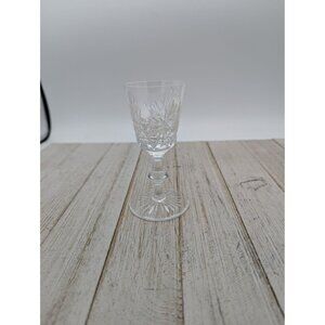 Edinburgh Crystal Star of Edinburgh Liqueur Glass Scotland 4" Stemmed
